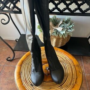 Michael Antonio Black Over-the-Knee Stretch Boots
